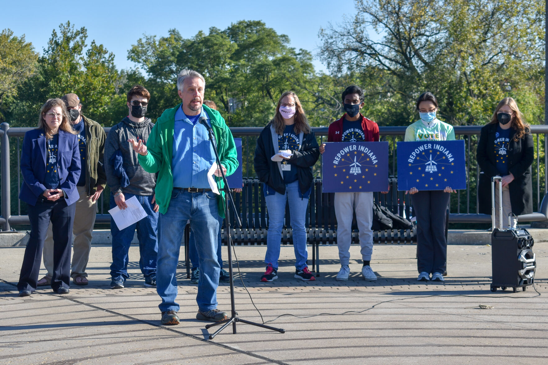 10/16/21 "Get Moving Duke" Rally Takes Over Pedestrian Bridge, Dave Henderson